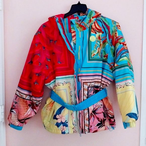 FARM Rio Jackets & Blazers - Priced to Sell! FARM Rio Mixed Scarves Ski Puffer Jacket